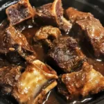 Tender beef neck bones simmered in a savory, rich gravy, cooked to perfection for a flavorful comfort meal.