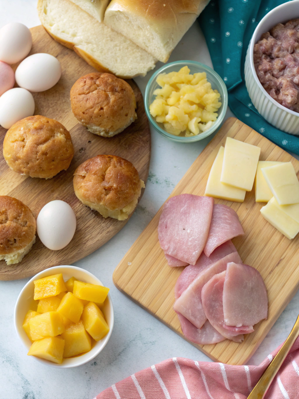 Hawaiian Roll Breakfast Slider Ingredients