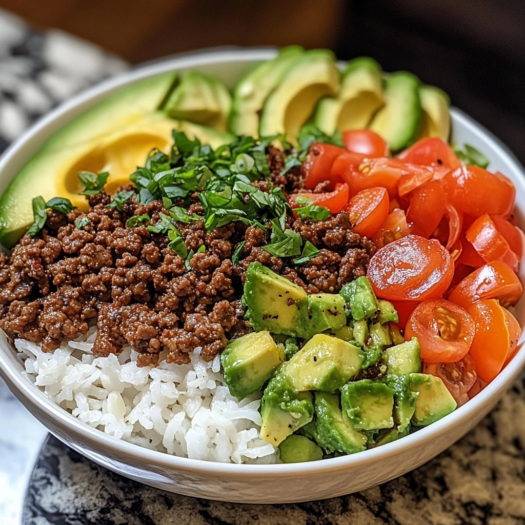 Easy Ground Beef Avocado Bowl β Healthy & Flavor-Packed Meal in 30 Minutes