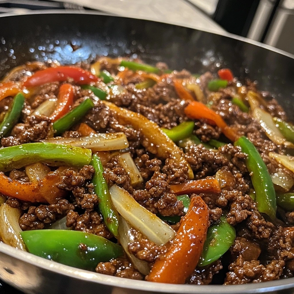 Mongolian Ground Beef Stir-Fry 1