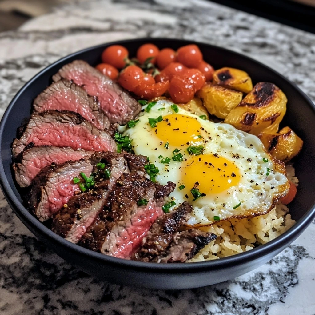 Steak and Egg Breakfast Bowl Recipe 1
