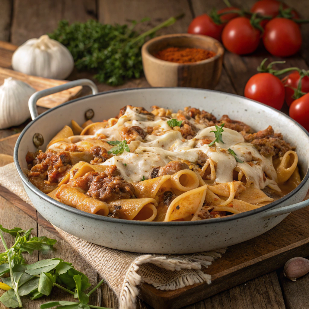 Easy Stovetop Creamy Ground Beef Pasta