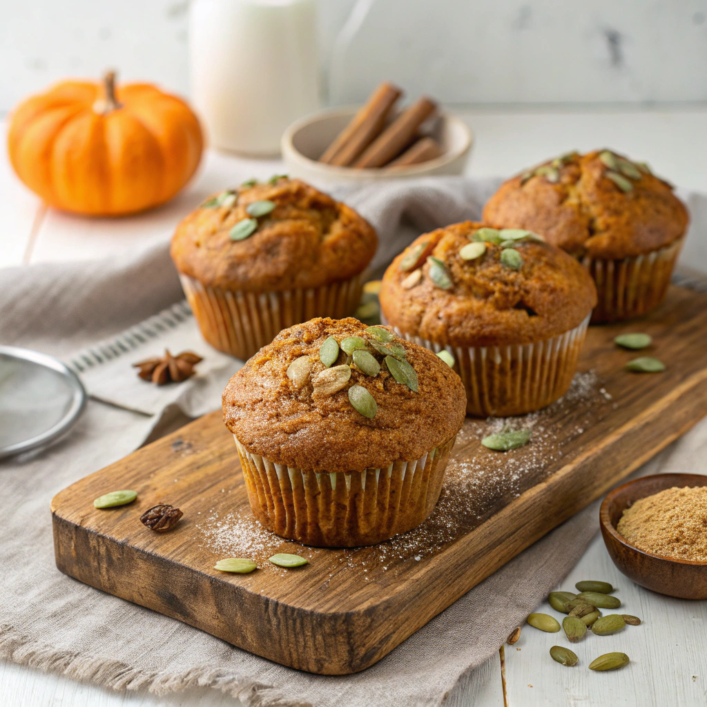 Ingredients for Extra Moist Pumpkin Muffins