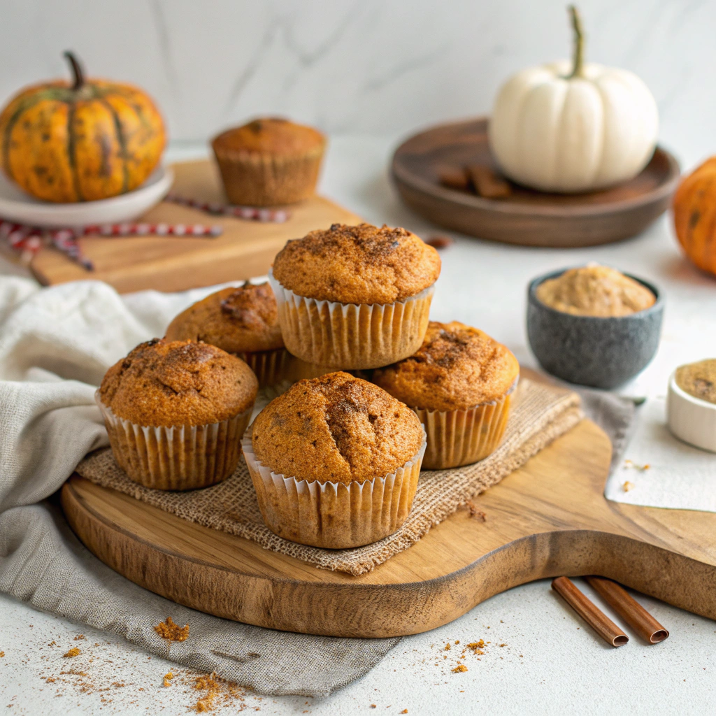 Healthy Greek Yogurt Pumpkin Muffins