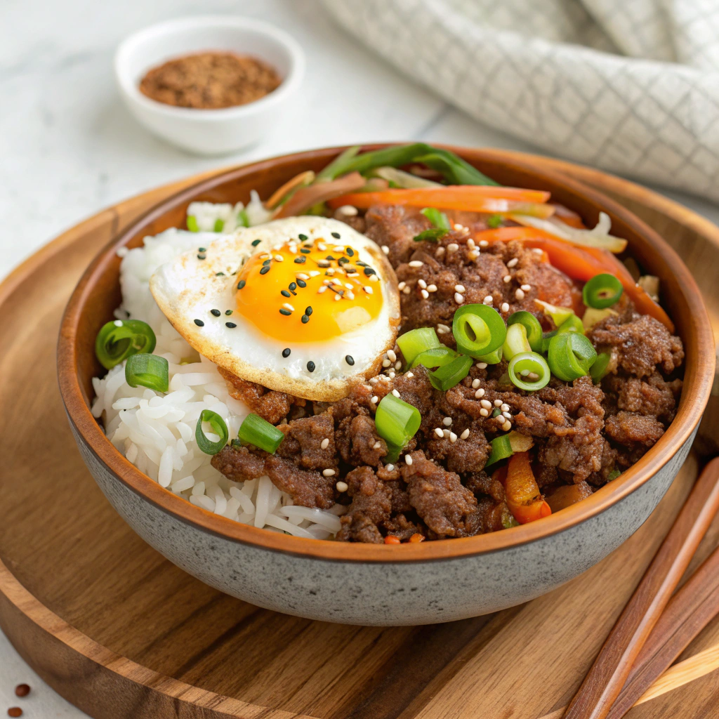Korean Ground Beef Bowl