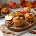Pumpkin Apple Fall Crumbles Muffins
