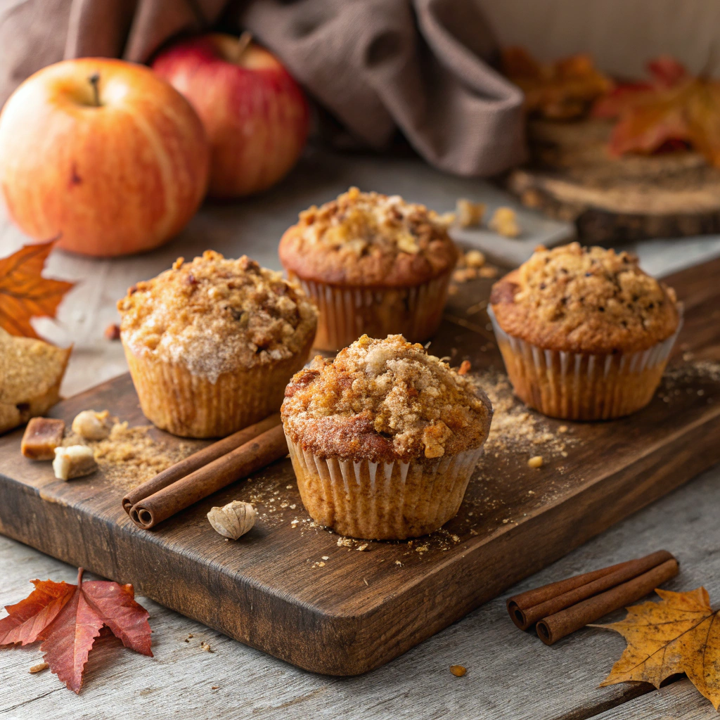 Pumpkin Apple Fall Crumbles Muffins ingredients