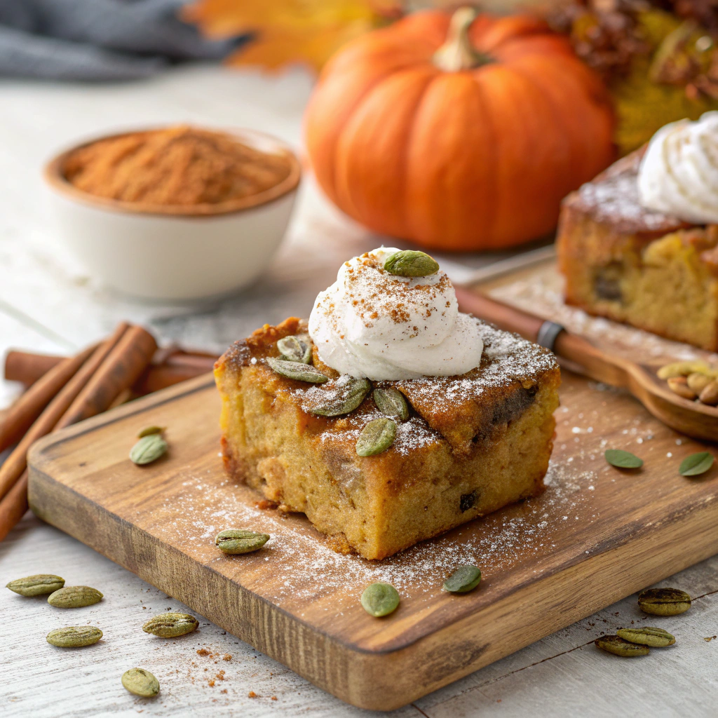 Pumpkin Bread Pudding ingredients