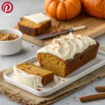 Pumpkin Bread with Cream Cheese Frosting
