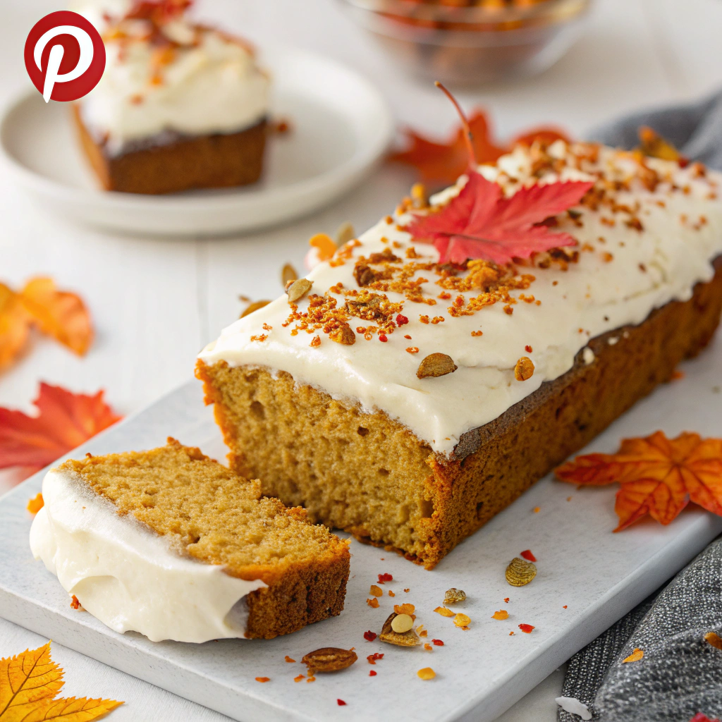 Pumpkin Bread with Cream Cheese Frosting ingredients