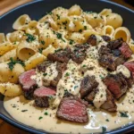 Savory Garlic Butter Steak Bites with Creamy Parmesan Shells