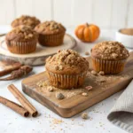 Spiced Pumpkin Streusel Muffins