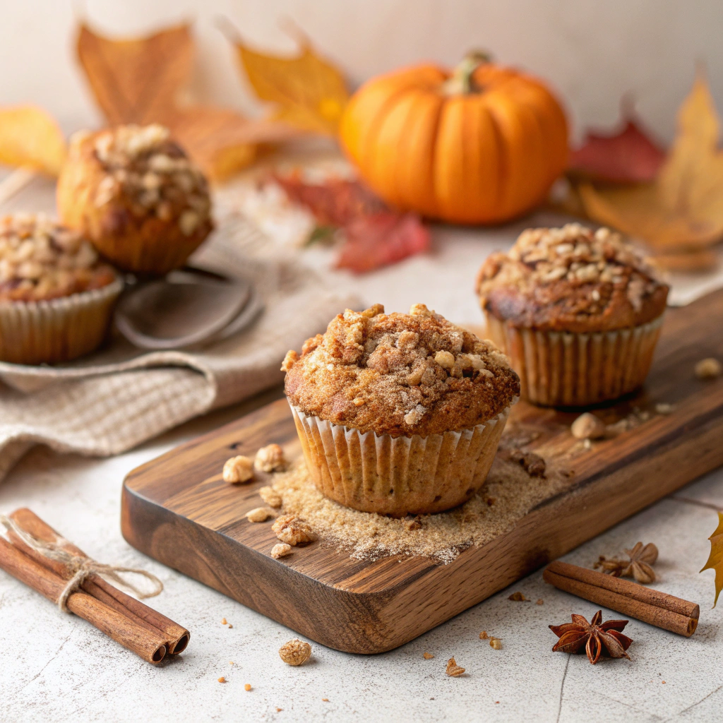 Spiced Pumpkin Streusel Muffins ingredients