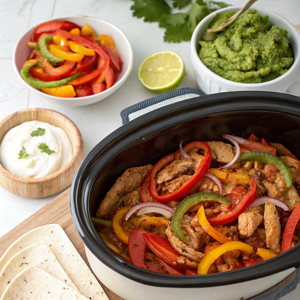 Easy Crockpot Fajitas