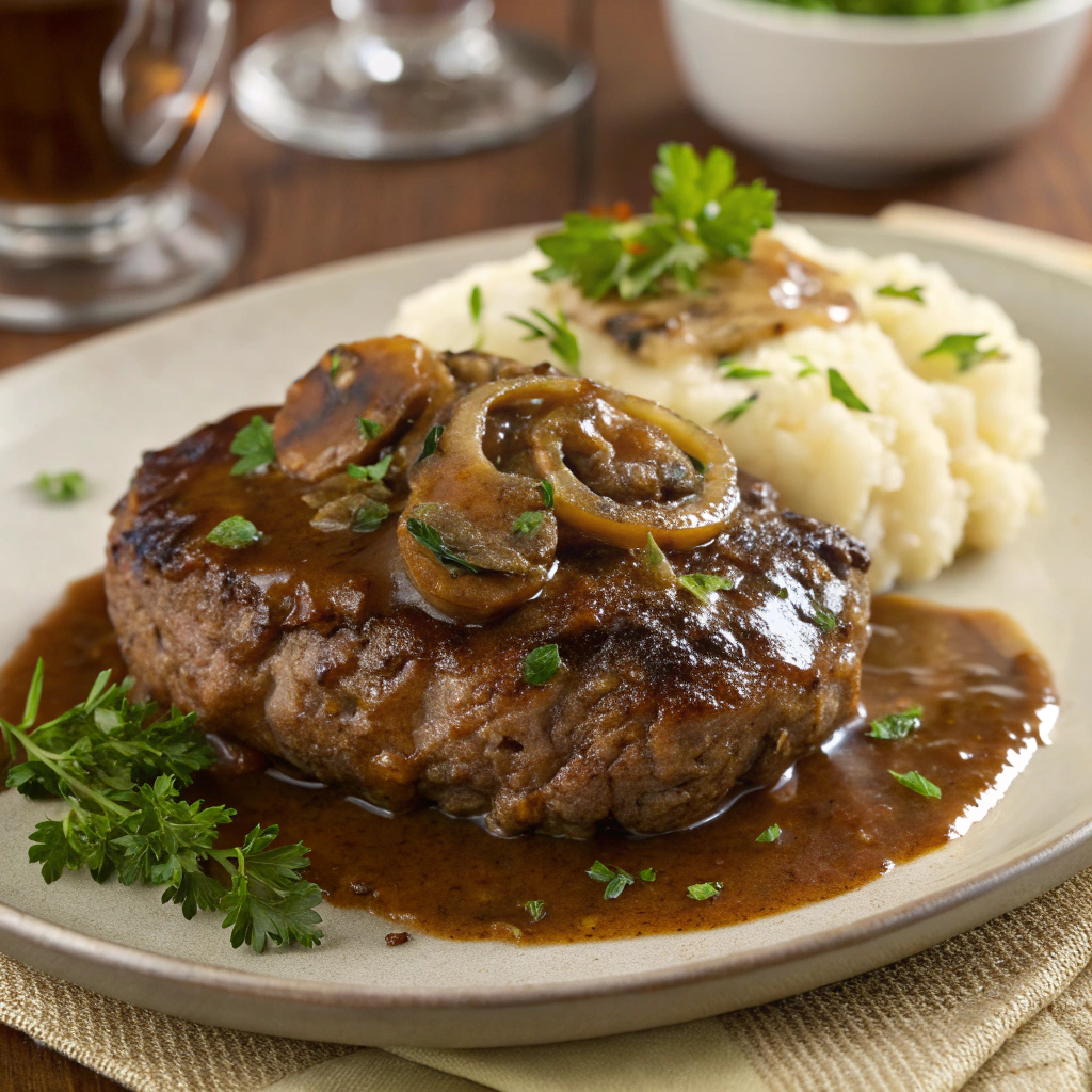 Classic Salisbury Steak with Onion Gravy
