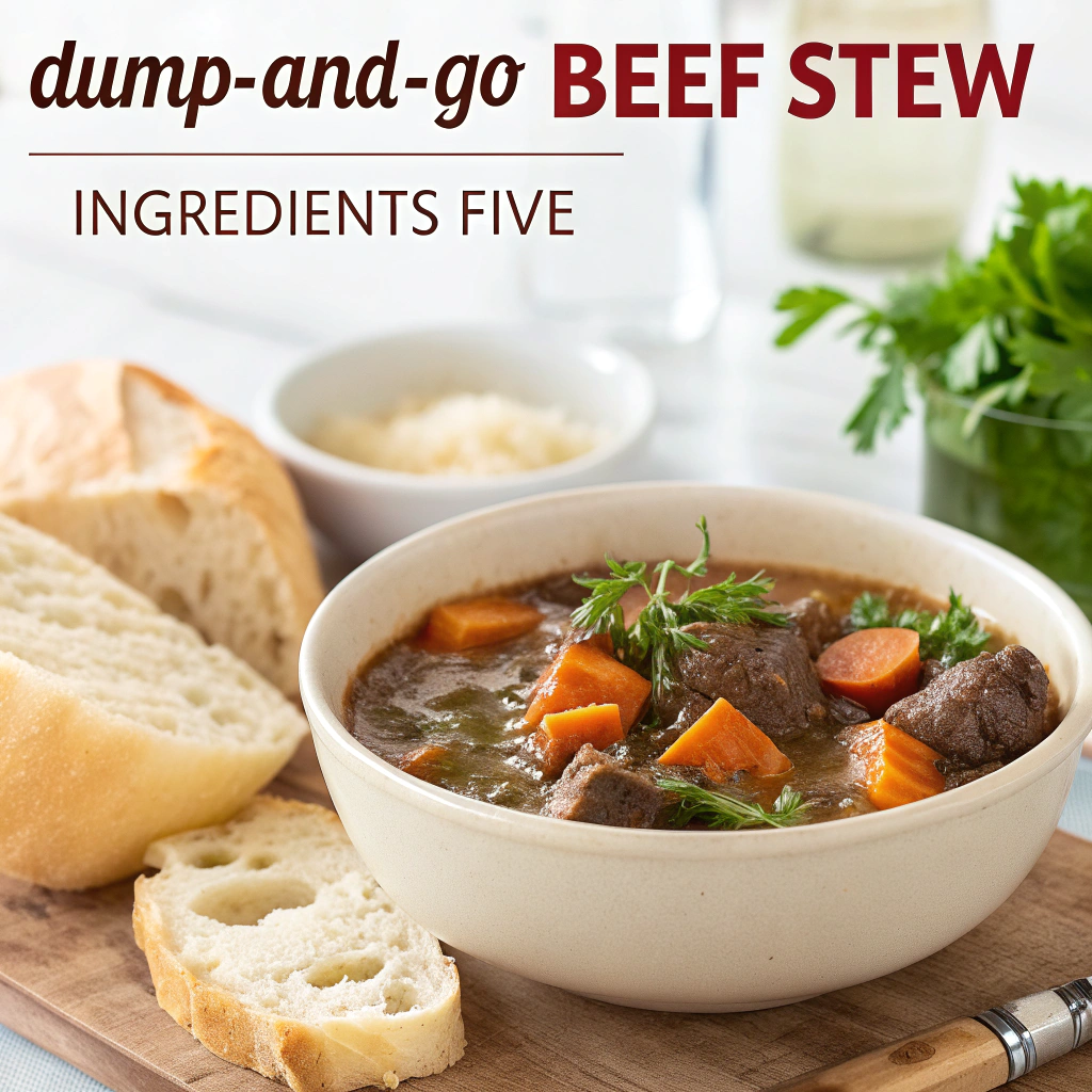Dump-and-Go Beef Stew (5 Ingredients)