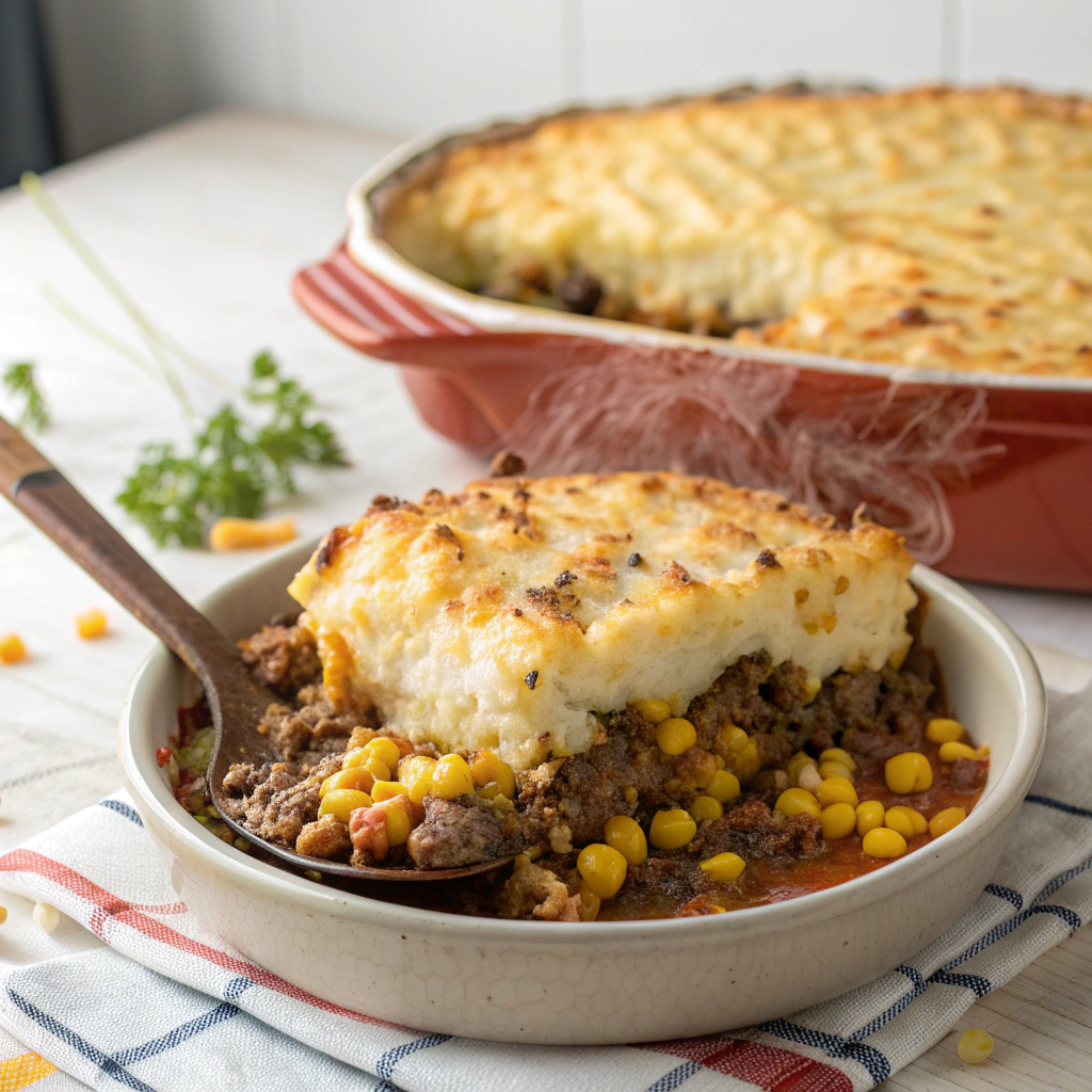 Ground Beef & Sweet Corn Shepherd’s Pie