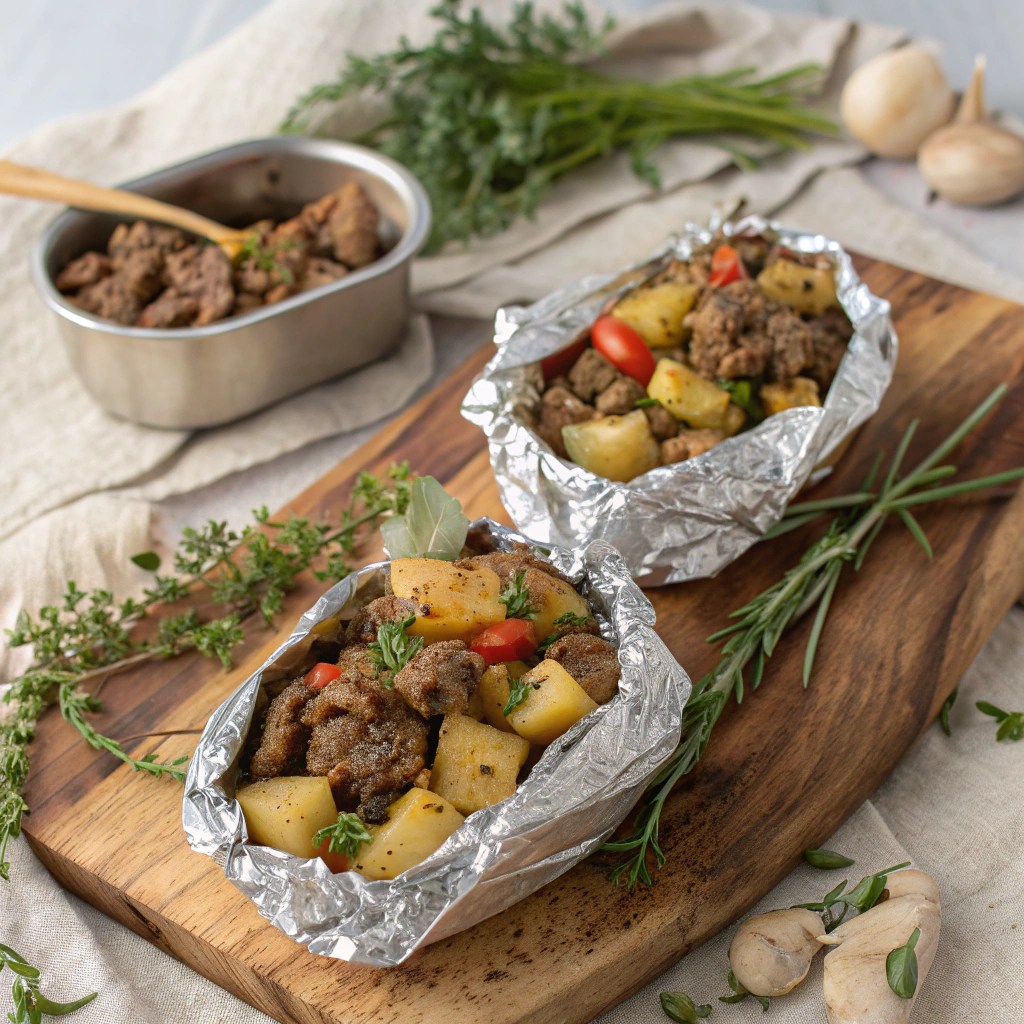 Hobo Ground Beef & Potato Foil Packets