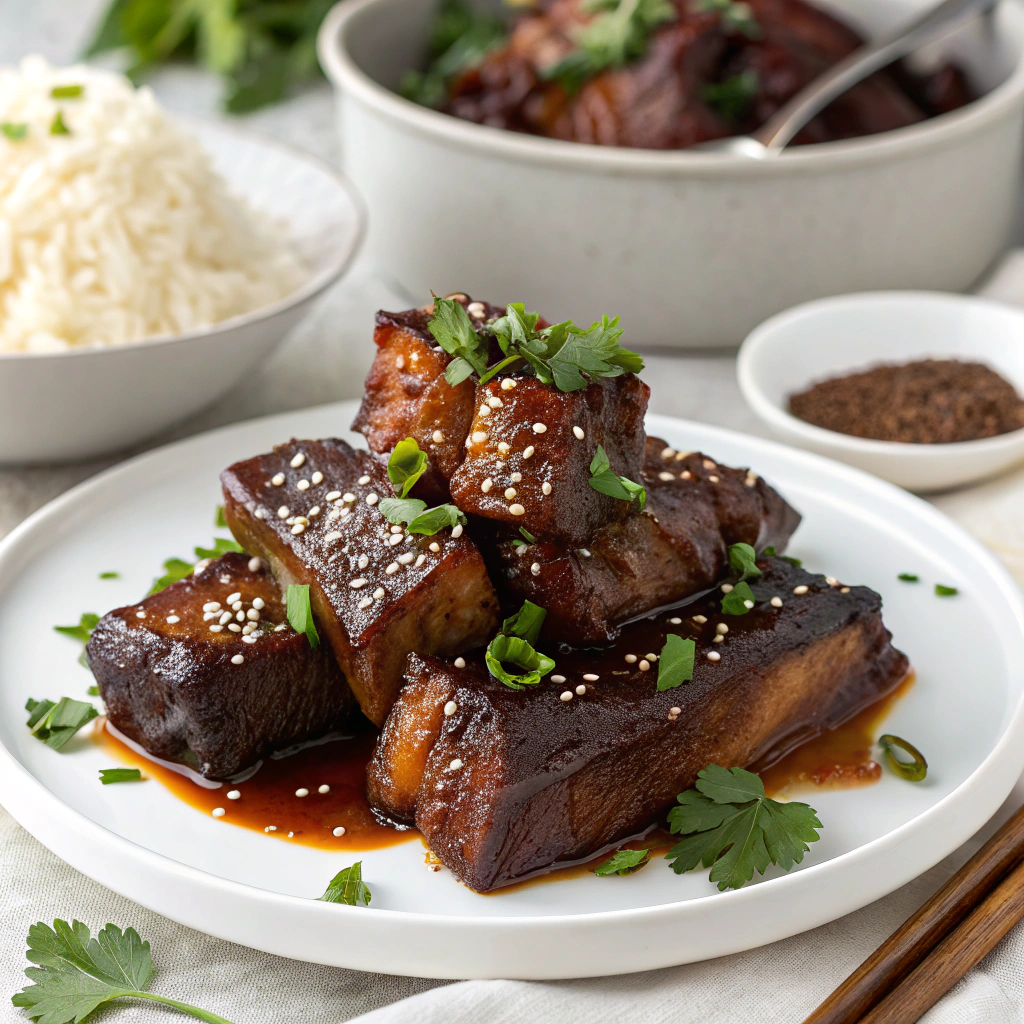 Caramelized Slow Roast Asian Beef Short Ribs