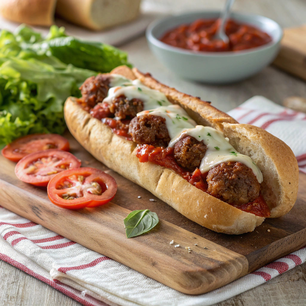 Classic Meatball Subs with Marinara and Mozzarella