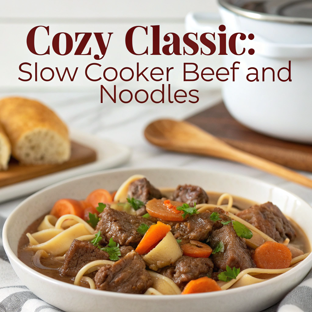 Cozy Classic: Slow Cooker Beef and Noodles