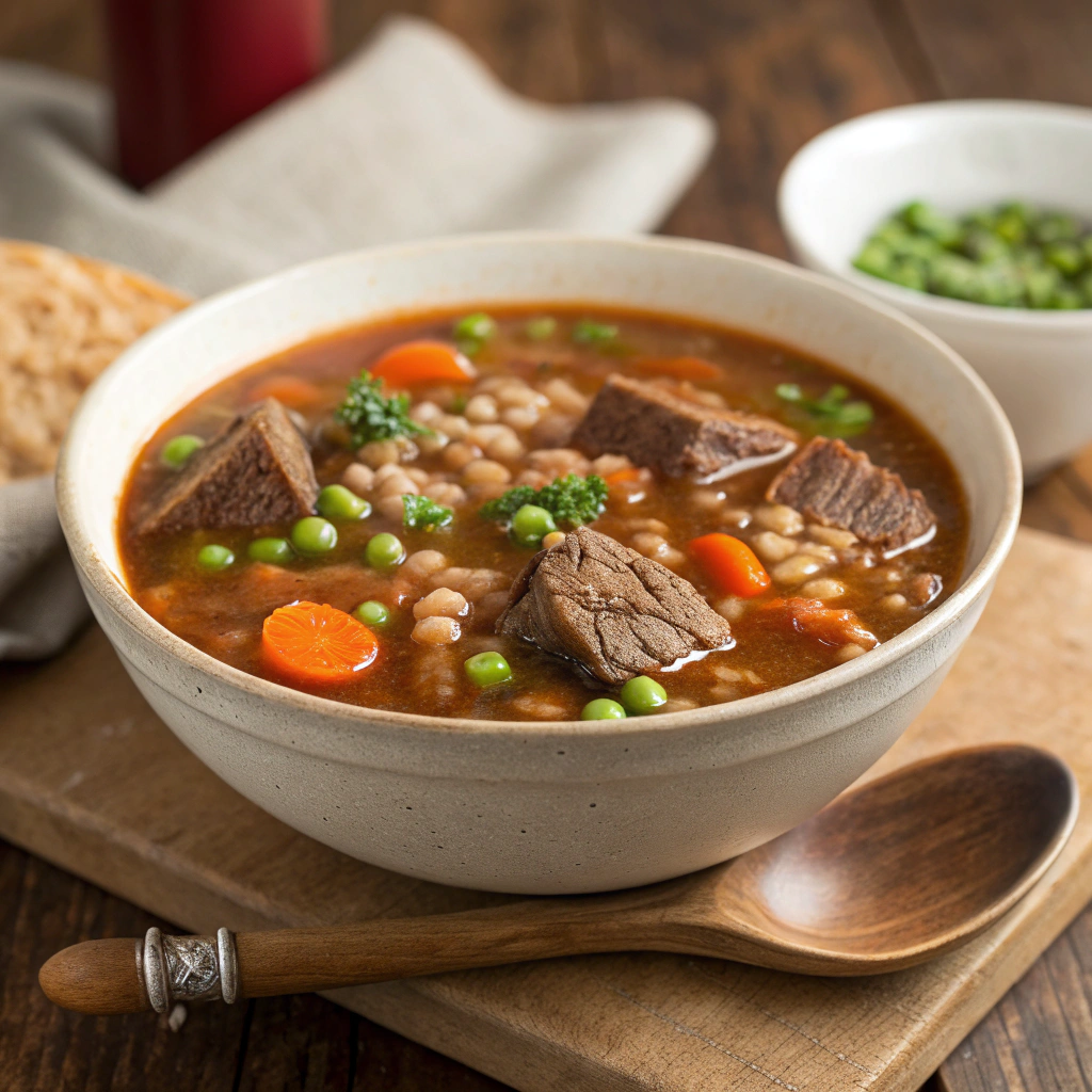 Healthy Beef & Barley Soup