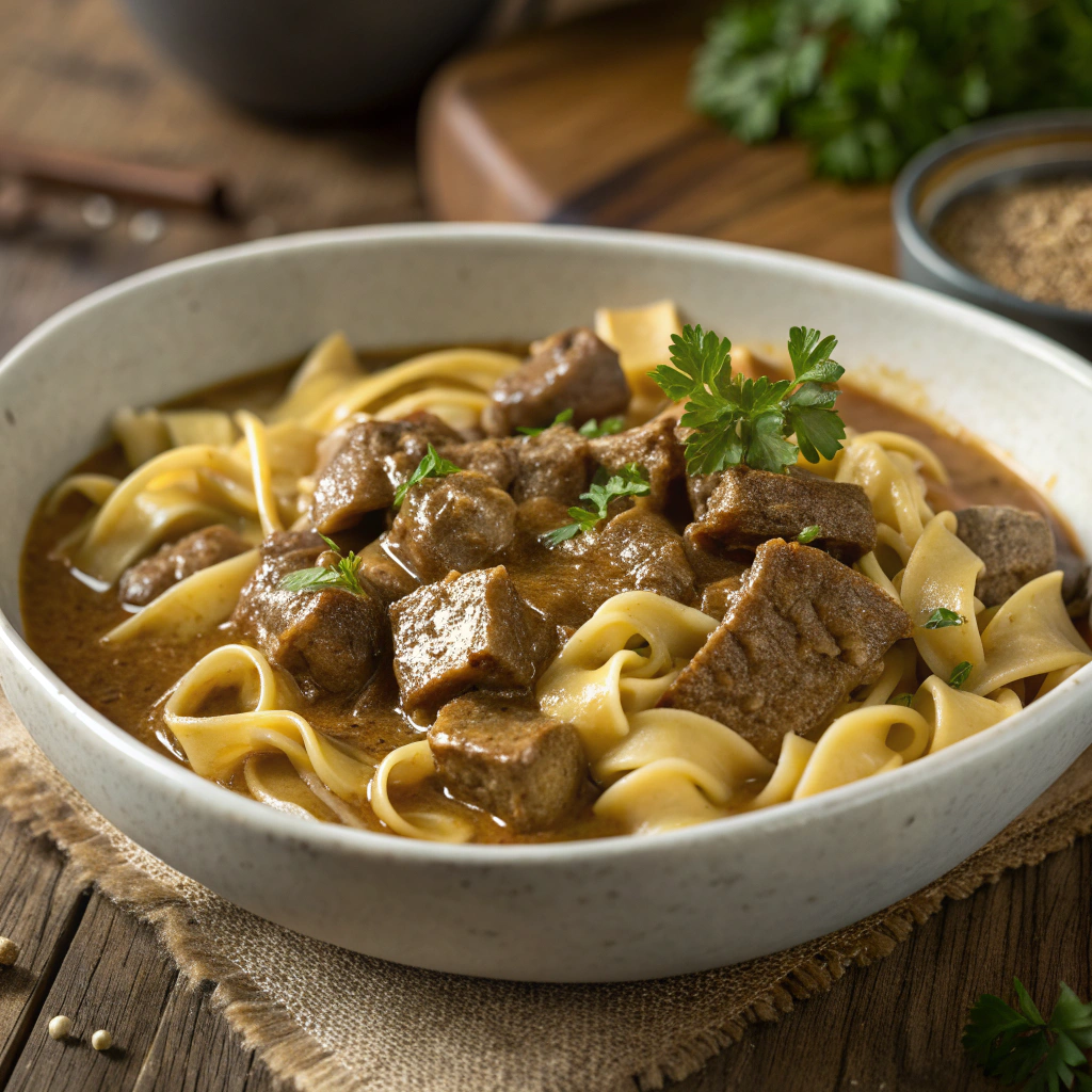 Homestyle Beef and Noodles with Gravy