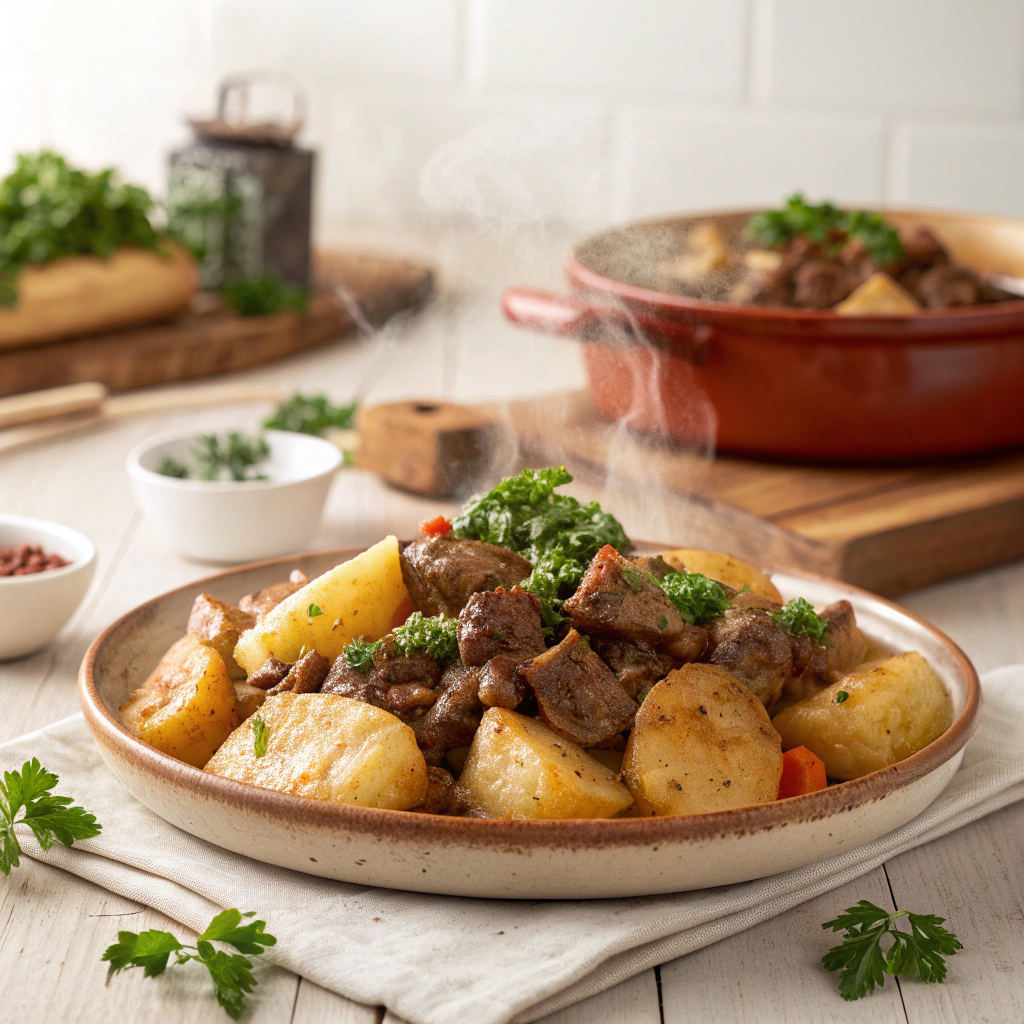Old-Fashioned Beef and Potato Bake