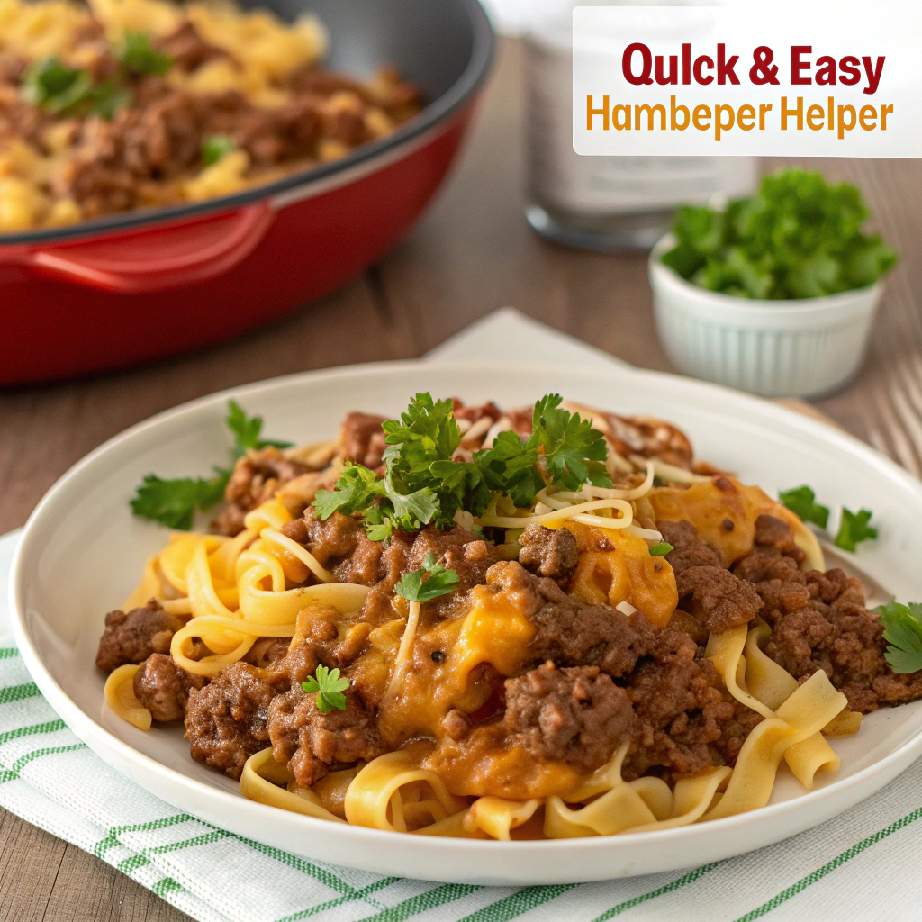 Quick and Easy Homemade Hamburger Helper