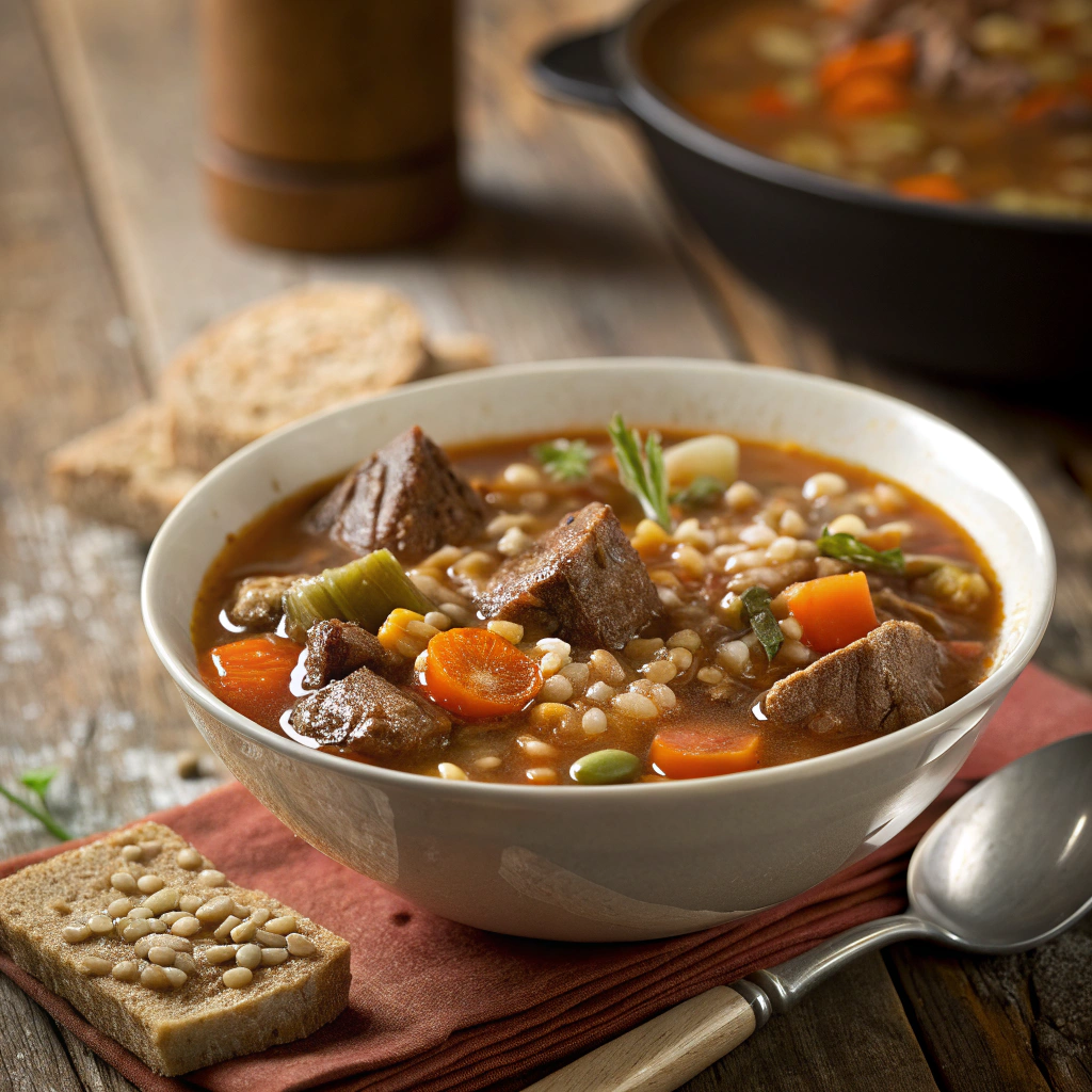Vegetable Beef & Barley Soup