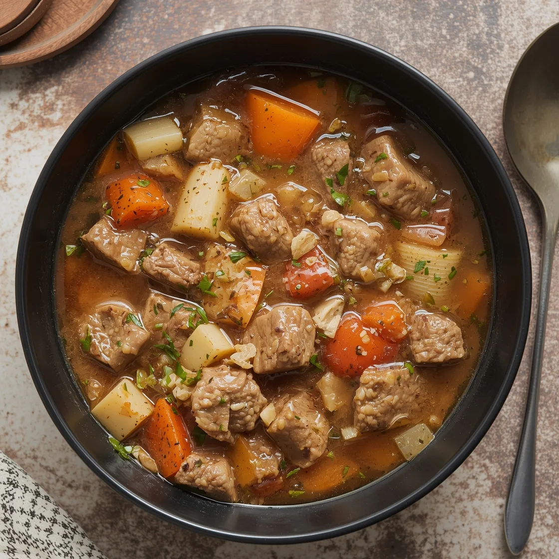 Cozy Crockpot Beef & Veggie Stew
