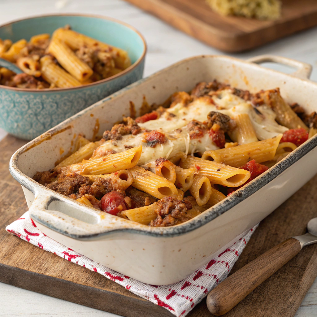 Easy Mince and Pasta Bake