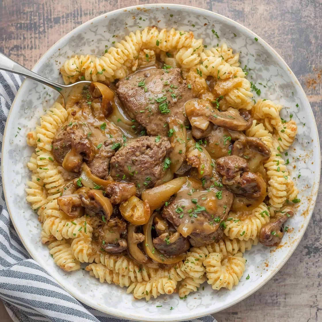 Salisbury Steak with Mushroom & Onion Gravy
