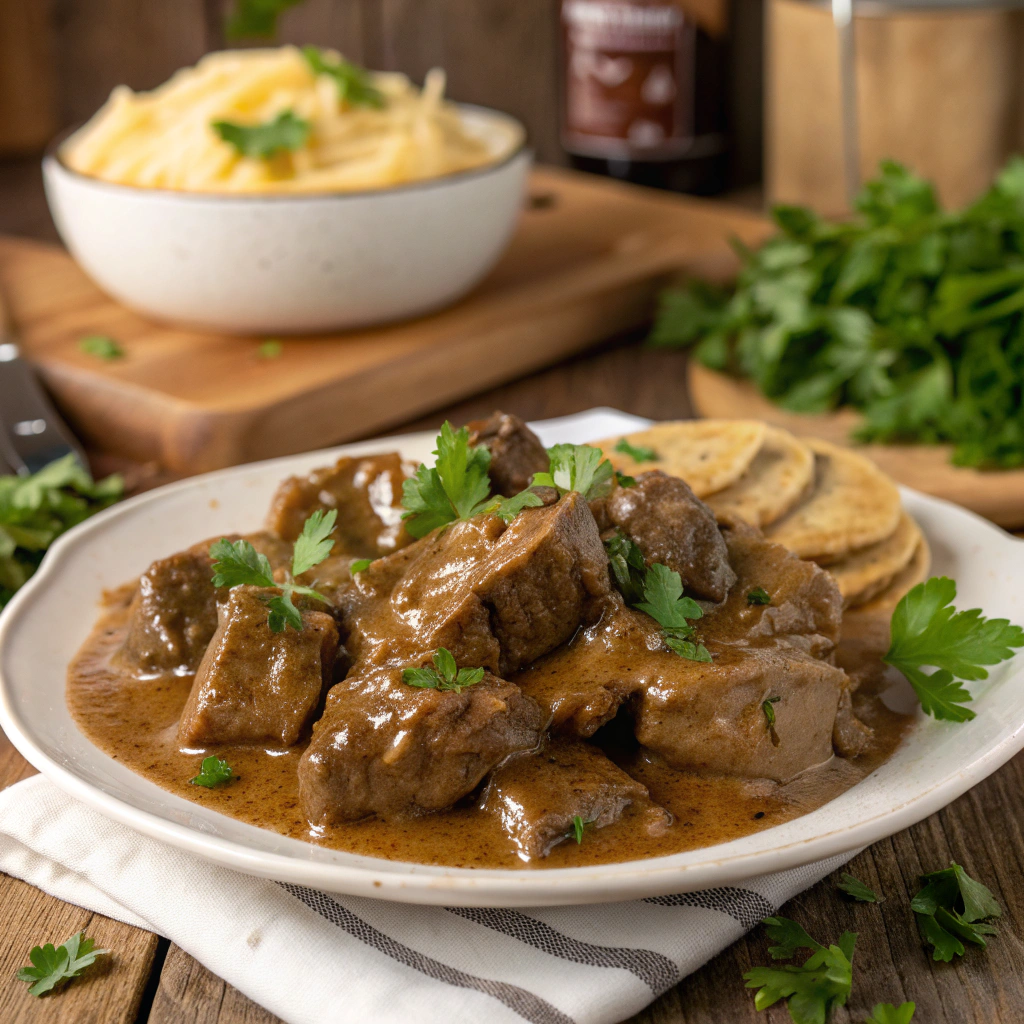 Southern Smothered Beef Tips