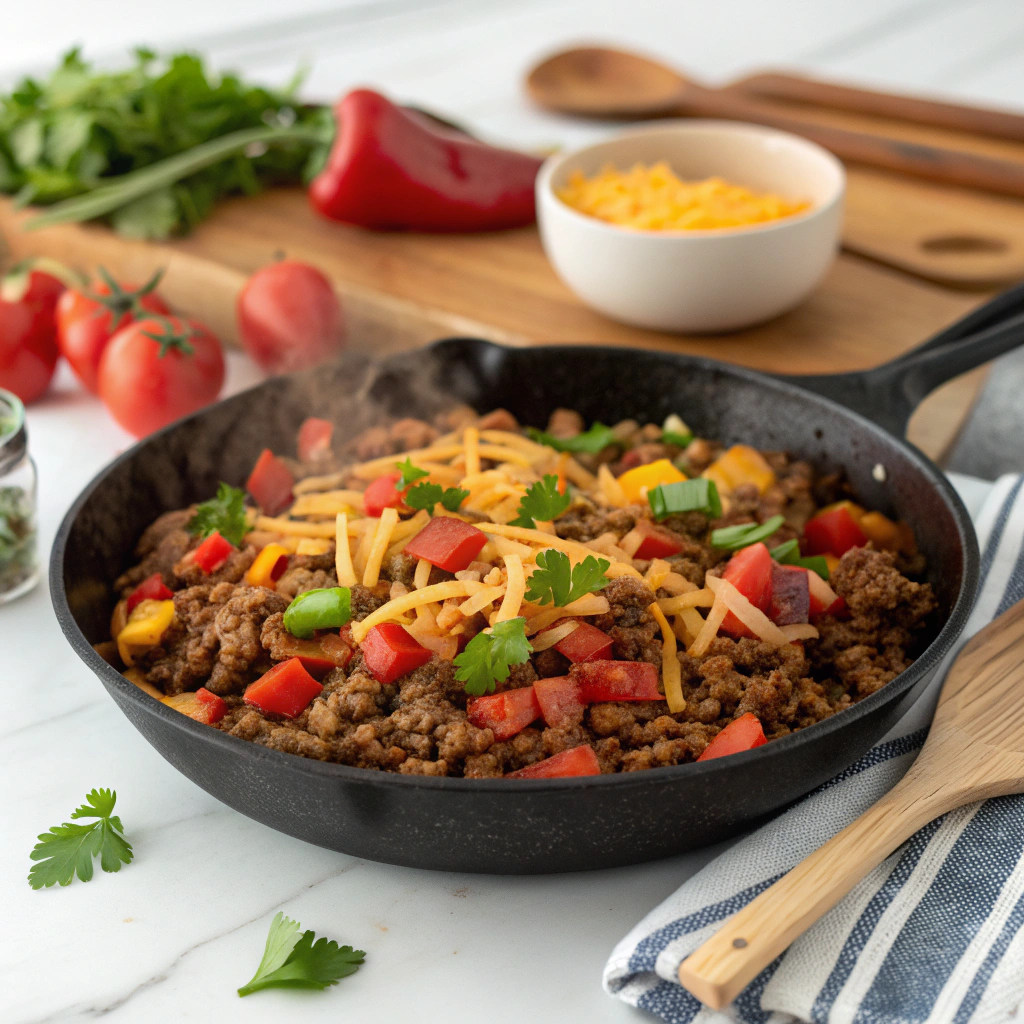 Tex-Mex Minced Beef Skillet