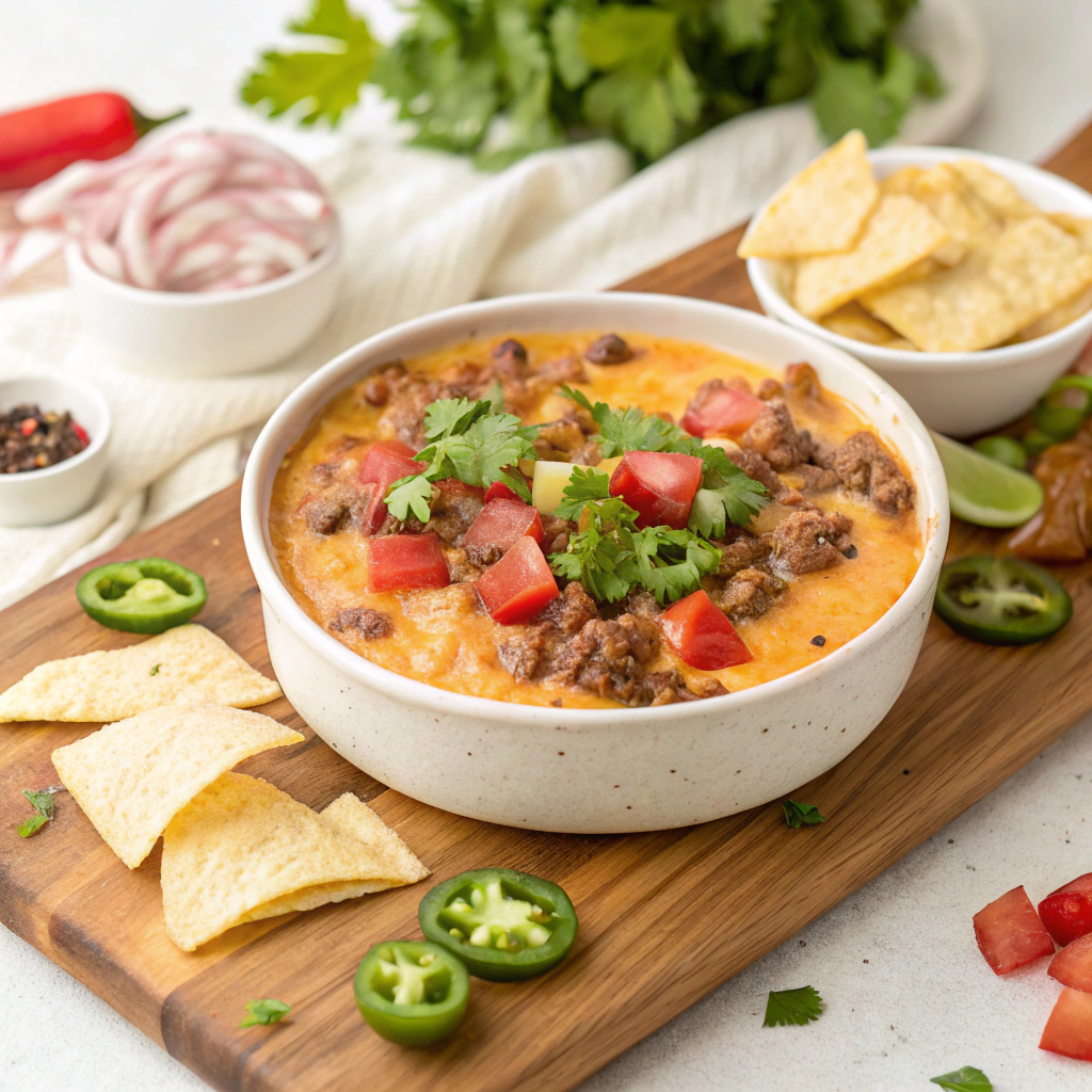 Velveeta Rotel Dip with Beef