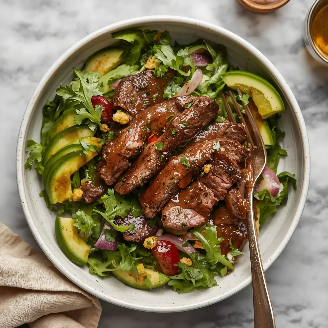 Hearty Steak Salad with Maple Vinaigrette