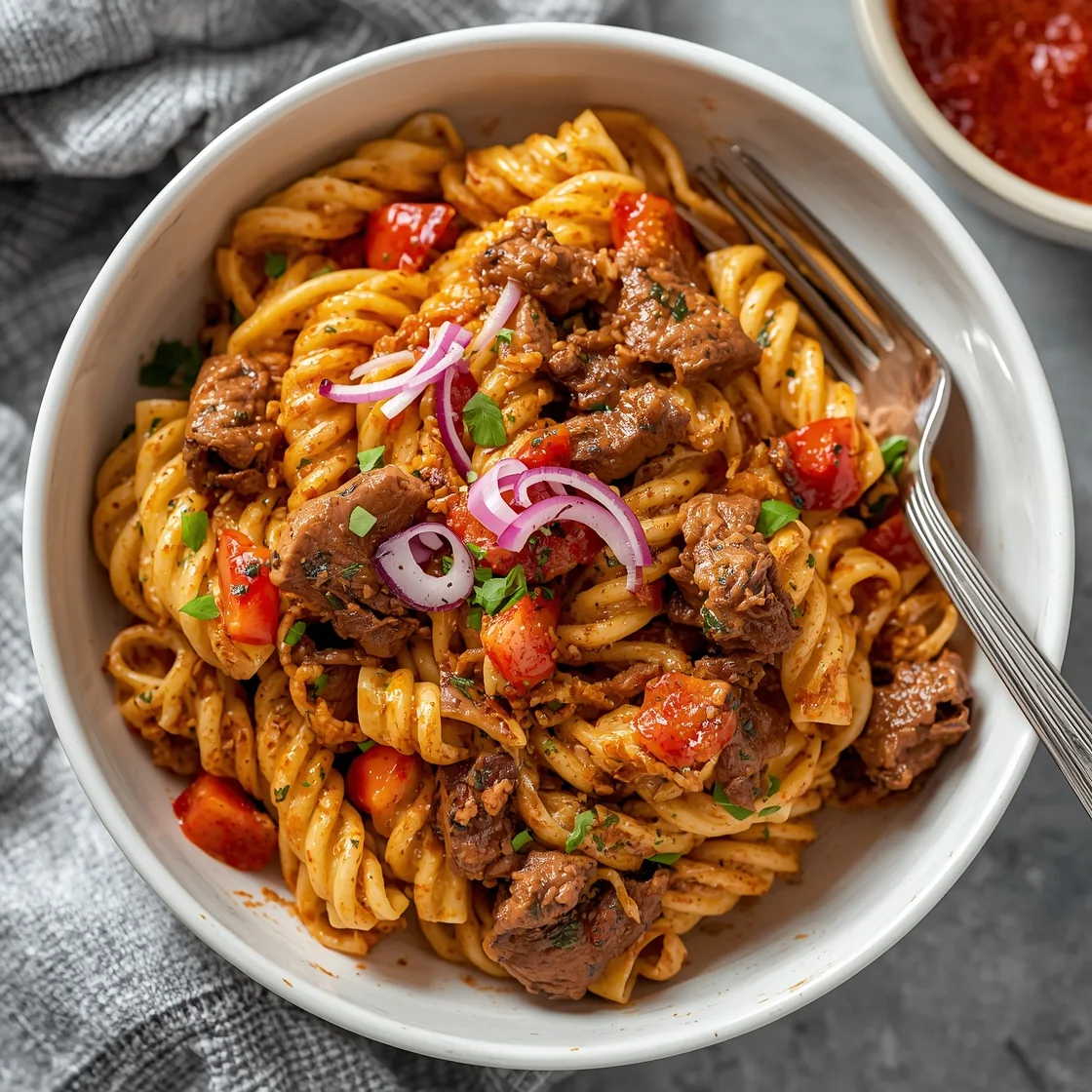 Cajun Steak Pasta Loaded with Flavor