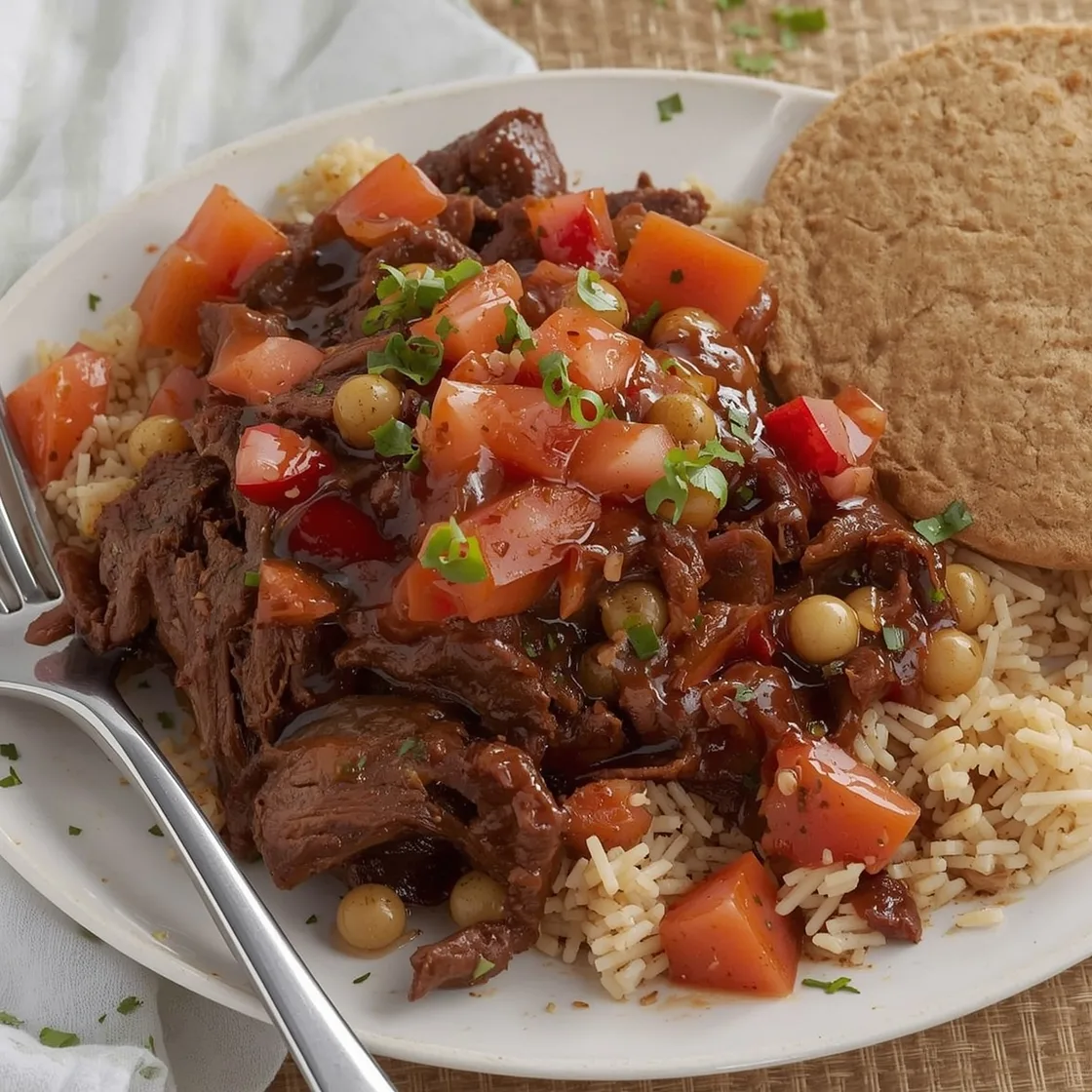 Crockpot BBQ Beef Brisket Dinner