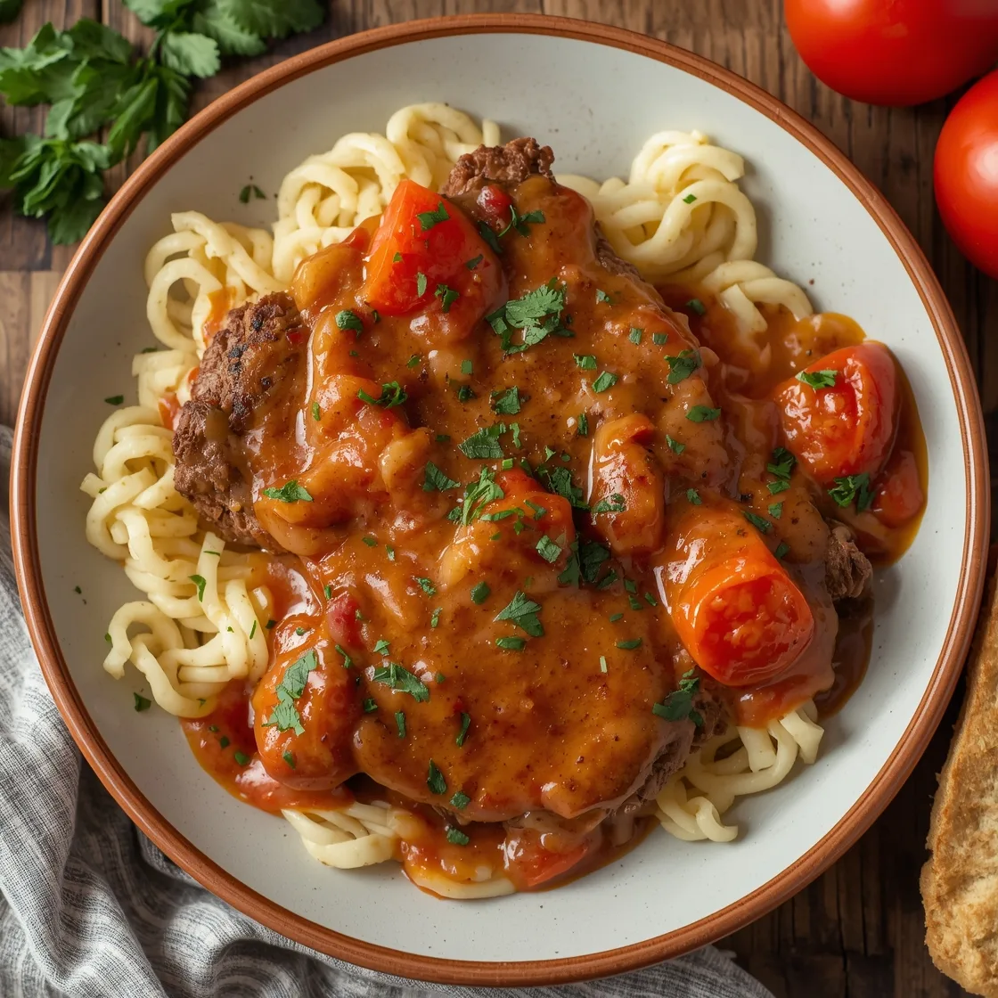 Old-Fashioned Swiss Steak with Tomato Gravy