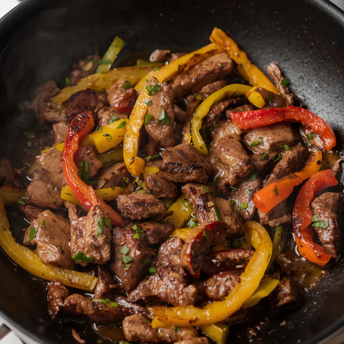 Sizzling Steak Fajitas with Peppers