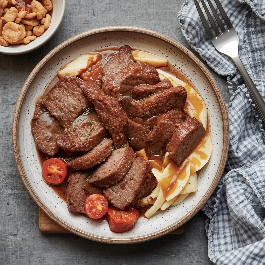 Slow Cooker Round Steak Comfort Food