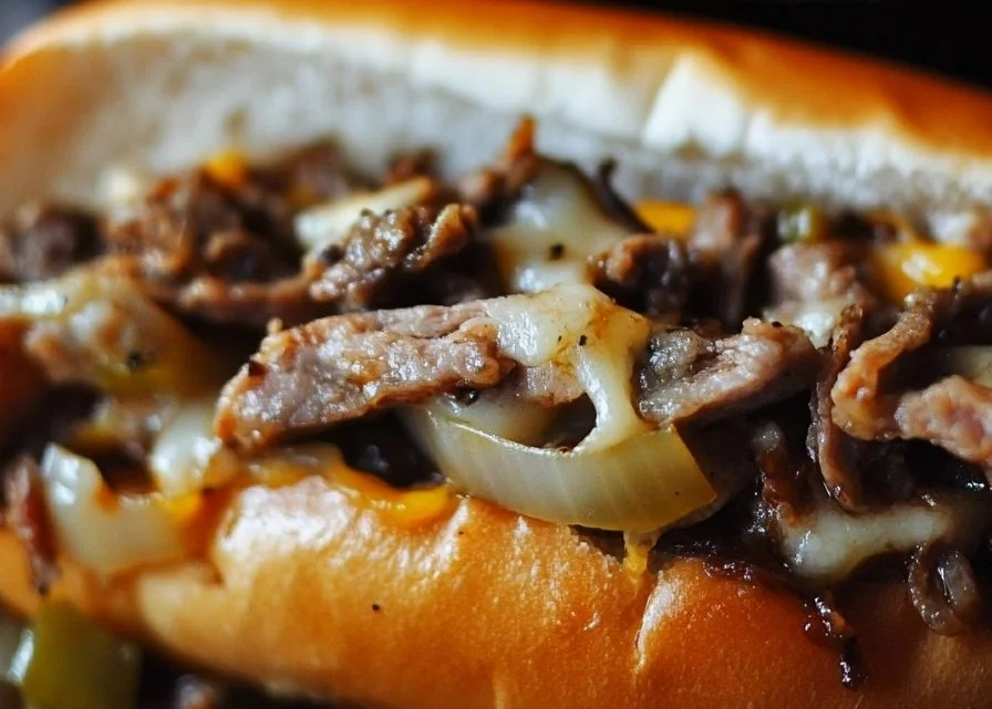 Delicious Philly Cheesesteak Hoagies with steak, cheese, and fresh toppings